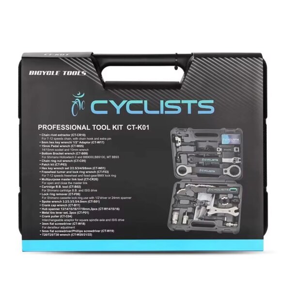 Cyclists Bicycle Tools Professional Bike Tool Kit | Model CT-601 with Storage Ca - Picture 2 of 4